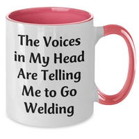 Load image into Gallery viewer, Funny Welding Gifts for Him, Welding Enthusiast Coffee Mug, Gifts from Men to Son, Unique Two Tone Mugs for Welding Lovers on Father&#39;s Day - Additional
