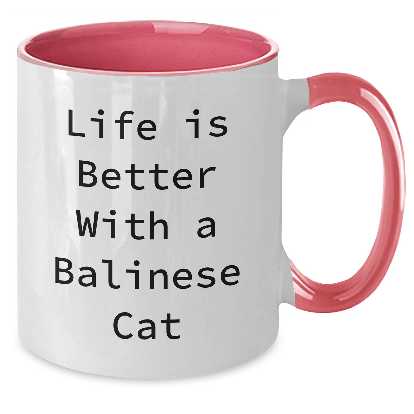 Funny Balinese Cat Lovers Gift from Men to Dad on Father's Day - Two Tone Coffee Mug - Additional