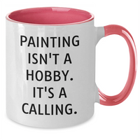 Load image into Gallery viewer, Funny Painting Quotes Gifts from Dad to Painting Enthusiast Two Tone Coffee Mug for Father&#39;s Day - Additional
