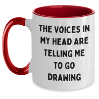 Load image into Gallery viewer, Funny Drawing Quote Two Tone Coffee Mugs for Gifts, Gifts from Friends, Gifts for Drawing Enthusiasts, Father&#39;s Day Unique Gifts - Main

