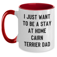 Load image into Gallery viewer, Cairn Terrier Dog Lovers Funny Gift Idea Two Tone Coffee Mug for Dad&#39;s Special Day - Main
