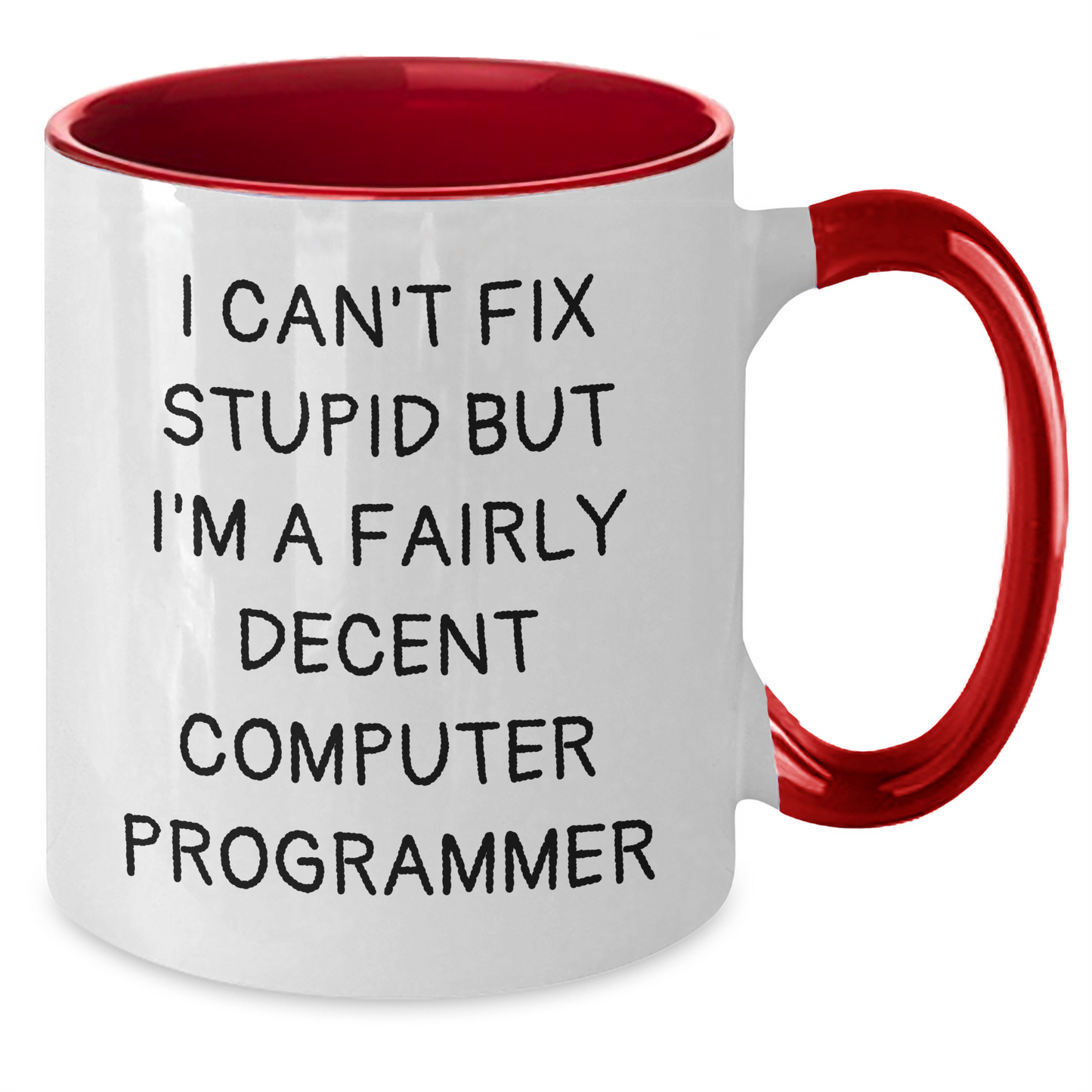 Funny Computer Programmer Gifts, Two Tone Coffee Mug for Men - Gifts from Family to Computer Programmer Dad on Father's Day - Additional