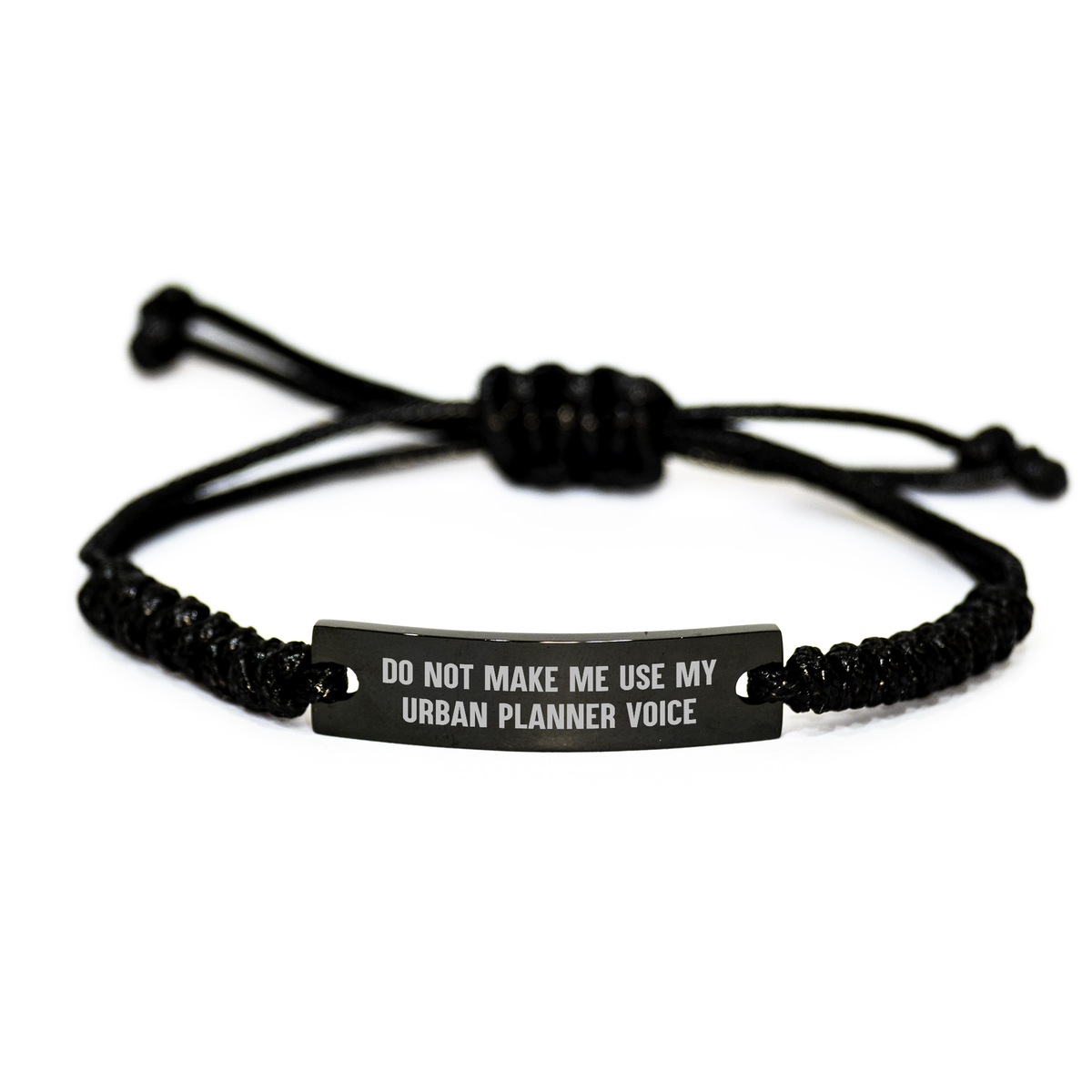 Funny Urban Planner Gifts from Men to Women - Do Not Make Me Use My Urban Planner Voice Rope Bracelet, Adjustable and Durable for Urban Planner Mother's Day Unique Gifts - Image 1