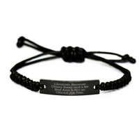 Load image into Gallery viewer, Librarian Gifts from Friends, Graduation Unique Rope Bracelet for Her, Him, or Coworkers, Because Classy Sassy And A Bit Fearlessy Is Not An Official Job Title. - Image 1

