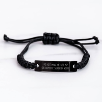 Load image into Gallery viewer, Orthopedic Surgeon Humor Rope Bracelet Gifts from Friends for Men - Unique Mother's Day Jewelry - Image 3
