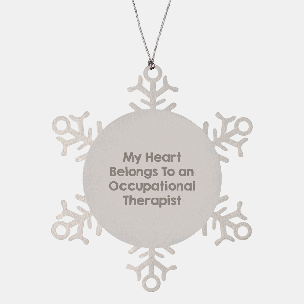 Occupational Therapist Gifts, Funny Quote Ornament, Snowflake Decor, Gifts from Friends, Gifts for Occupational Therapist, Unique Christmas Unique Gifts - Image 1
