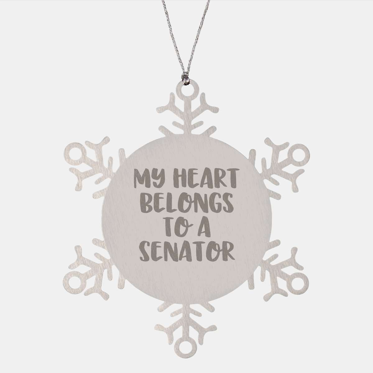Funny Senator Snowflake Ornament Gifts from Friends, Perfect for Men or Women, Christmas Unique Gifts - Image 1