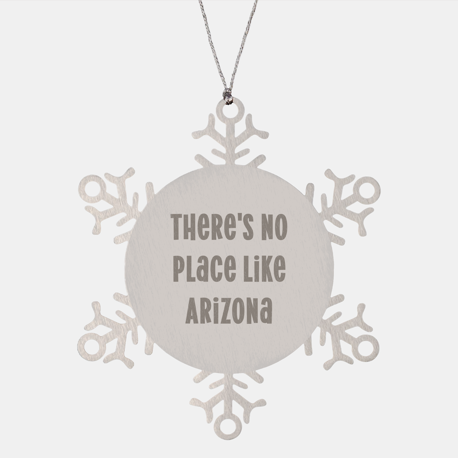Arizona Snowflake Ornament, Funny Quote Gifts from Friends to Arizona Lovers, Christmas Unique Gifts - Image 1