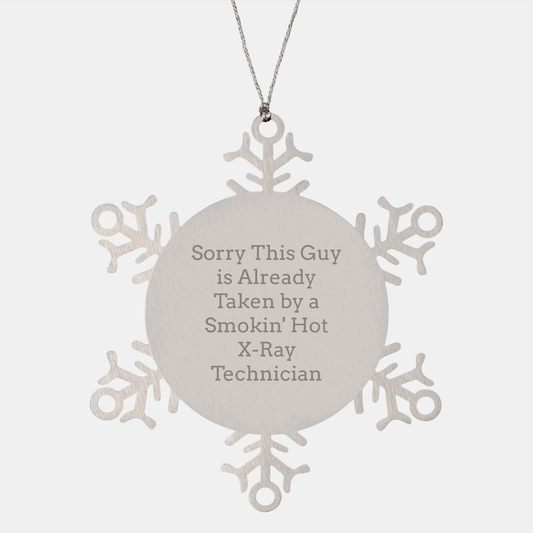 Funny X-Ray Technician Gifts from Santa for X-Ray Technician Lovers - Shatterproof Snowflake Ornament - Unique Christmas Unique Gifts for X-Ray Technician Friends and Family - Image 1