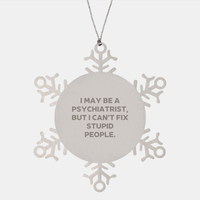 Load image into Gallery viewer, Funny Psychiatrist Snowflake Ornament Gifts from Men to Friends and Family for Christmas - Image 1
