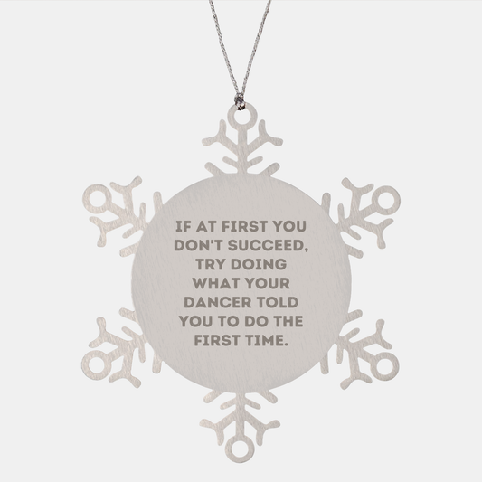 Dancer Snowflake Ornament Gifts from Women to Dancer Friends for Christmas - Image 1