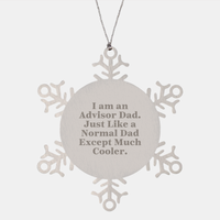 Load image into Gallery viewer, Funny Christmas Unique Gifts for Advisor Dads - Snowflake Ornament from Gifts for Men and Women - Image 1
