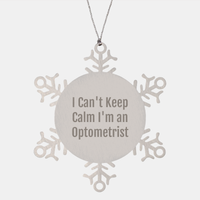 Load image into Gallery viewer, Optometrist Snowflake Ornament Gifts from Friends to Optometrists I Can&#39;t Keep Calm I&#39;m An Optometrist Christmas Unique - Image 1
