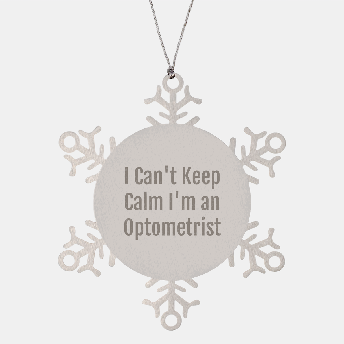 Optometrist Snowflake Ornament Gifts from Friends to Optometrists I Can't Keep Calm I'm An Optometrist Christmas Unique - Image 1