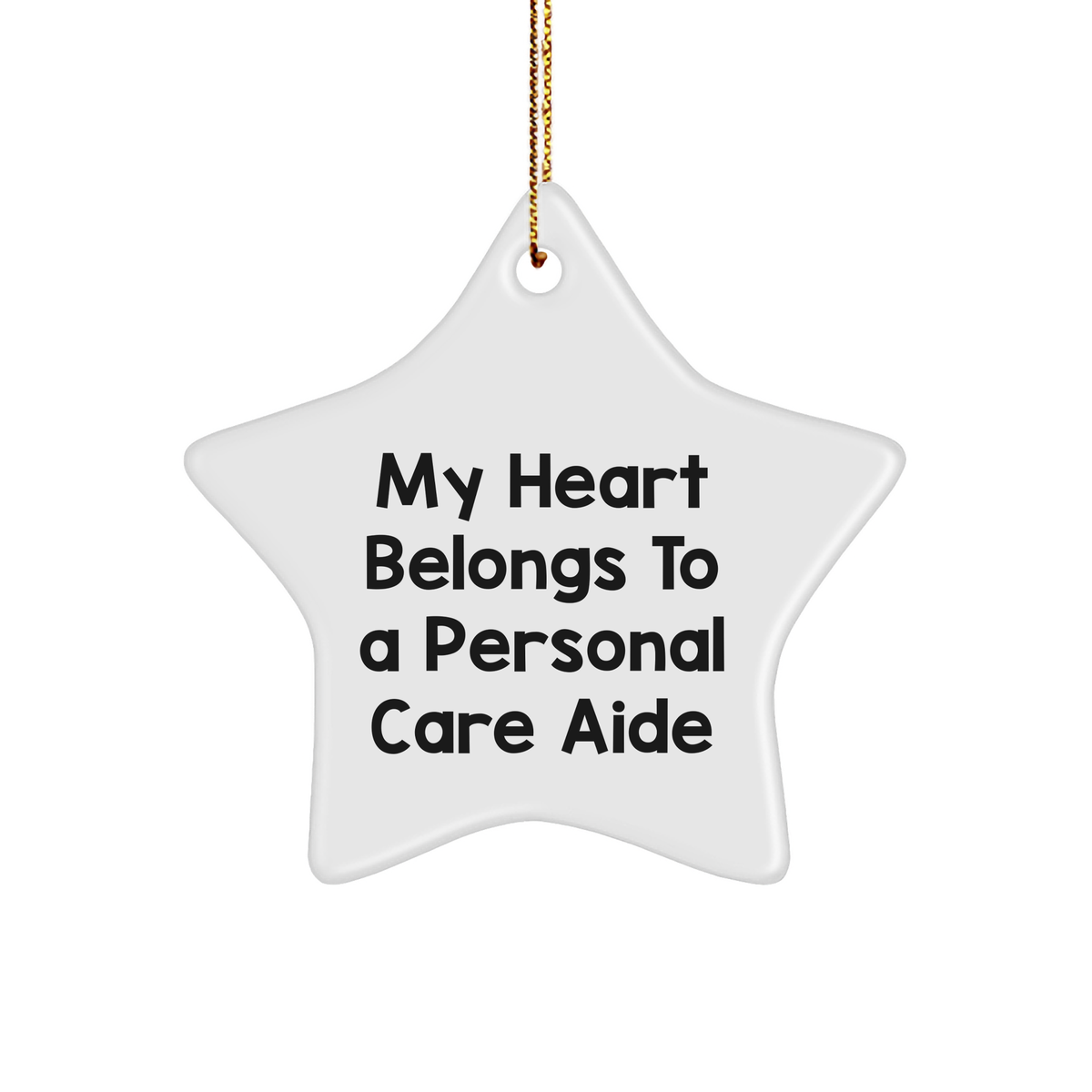 Funny Personal Care Aide Gifts, Star Ornament Quote, Gifts from Friends and Family, Personal Care Aide Appreciation Christmas Unique Gifts - Image 1