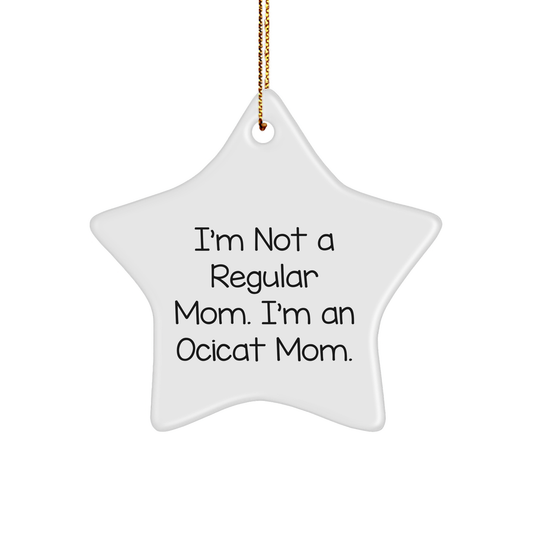 Ocicat Mom Christmas Star Ornament Gifts from Friends, Family, or Coworkers - Image 1
