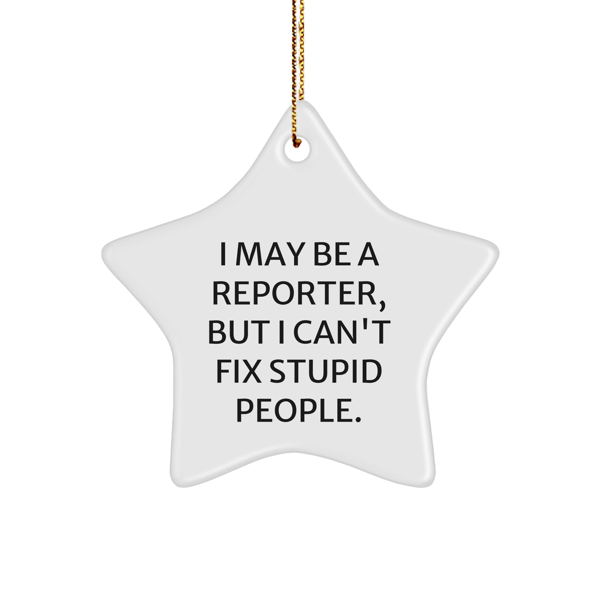 I May Be A Reporter, But I Can't Fix Stupid People. Funny Star Reporter Gifts from Friends - Image 1