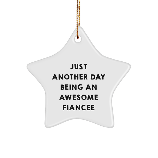 Fiances' Inspirational Star Ornament Gifts from Men to Fiances on Christmas - Image 1