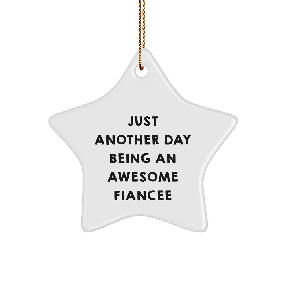 Fiances' Inspirational Star Ornament Gifts from Men to Fiances on Christmas - Image 1