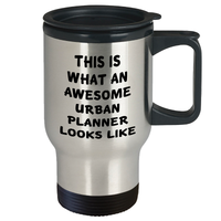 Load image into Gallery viewer, Awesome Urban Planner Stainless Steel Travel Mug | Funny Gifts for Urban Planners | Father&#39;s Day Unique Gifts - Image 2
