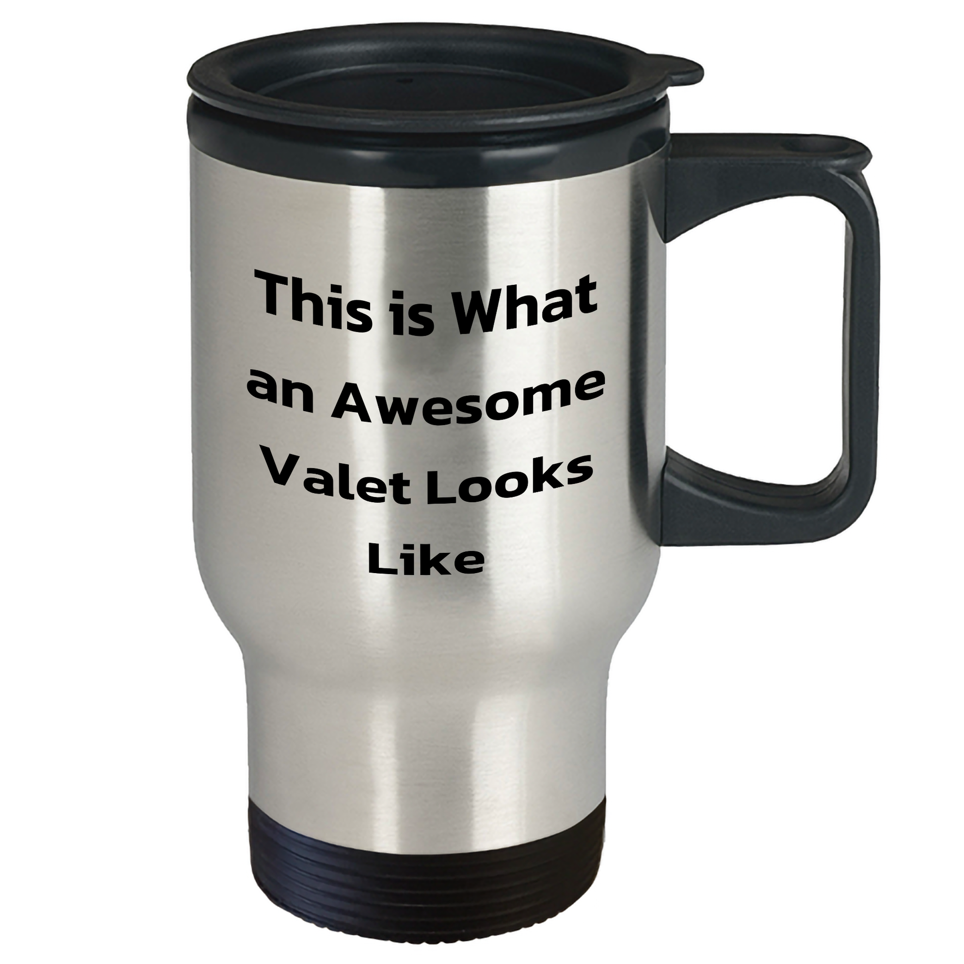 Valet's Awesome Father's Day Unique Gift, This Is What An Awesome Valet Looks Like, Travel Mug, Stainless Steel, 14oz, Easy-Grip Handle, Double-Wall Insulation, Exceptional Inks - Image 2