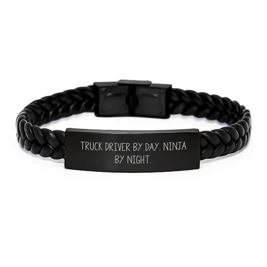 Truck Driver By Day Ninja By Night Inspirational Gift for Truck Driver Graduation Unique Gifts from Friends to Men - Image 1