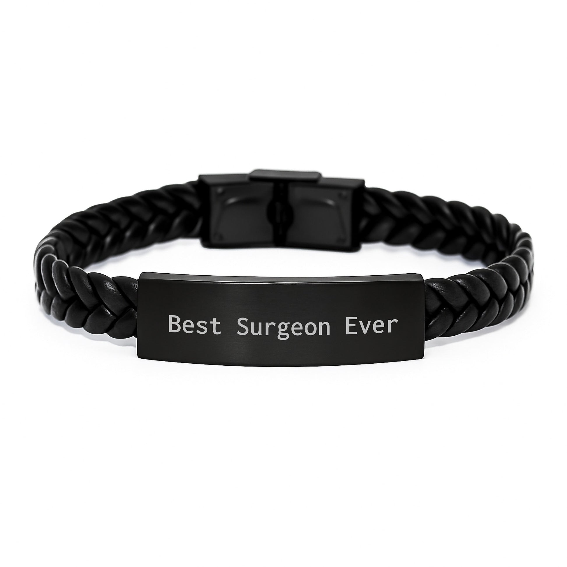 Surgeon Interlaced Leather Bracelet for Him Birthday Gift Best Surgeon - Image 1