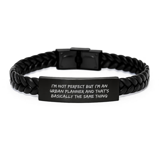 Urban Planner Keepsake Bracelet for Him Birthday Gift Stainless Steel PU - Image 1