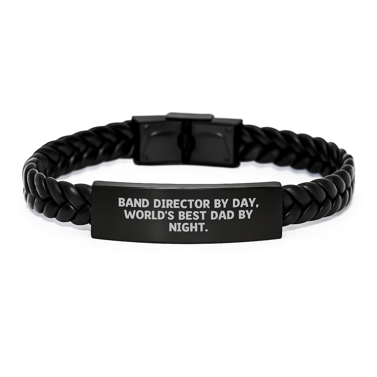 Birthday Gift Present for Her Band Director Interlaced Leather Bracelet - Image 1