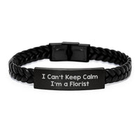 Load image into Gallery viewer, Funny Florist Gifts, Valentine's Unique Jewelry, Interlaced Leather Bracelet for Women, Gifts from Friends to Florist - Image 1
