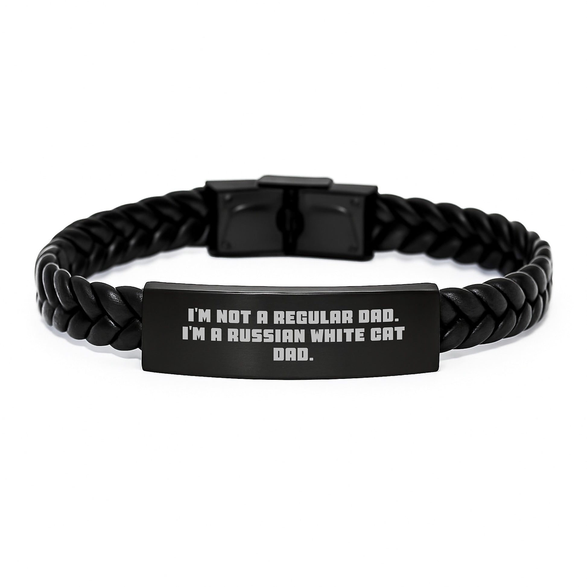 Funny Inspirational Gift from Dad to Russian White Cat Lover Men on Graduation Unique Gifts - Image 1