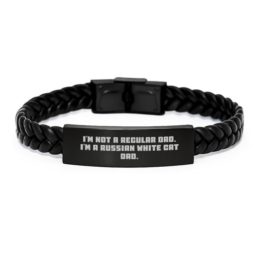 Funny Inspirational Gift from Dad to Russian White Cat Lover Men on Graduation Unique Gifts - Image 1