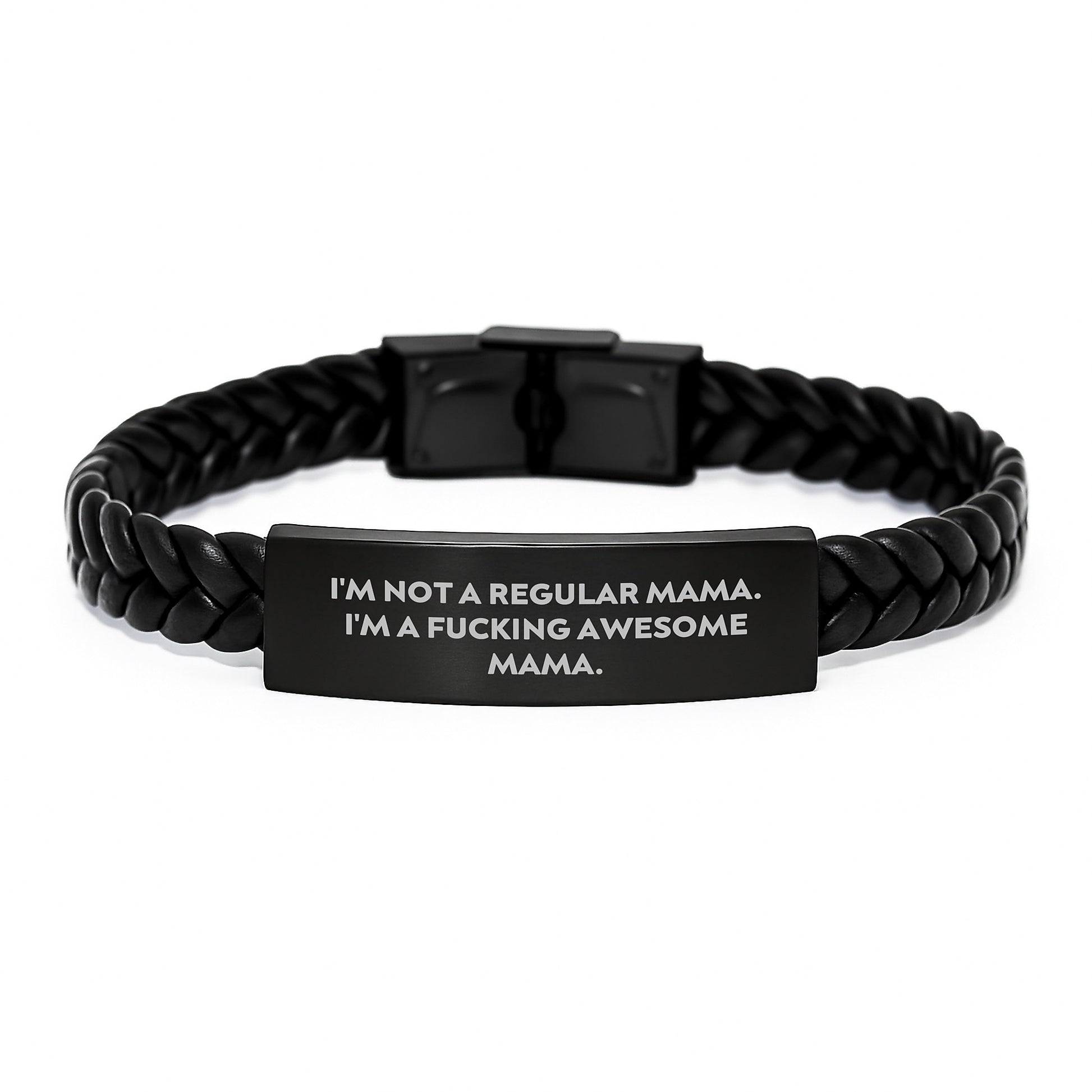 Funny Mama Interlaced Leather Bracelet Gifts from Women for Women Graduation Unique Mama - Image 1