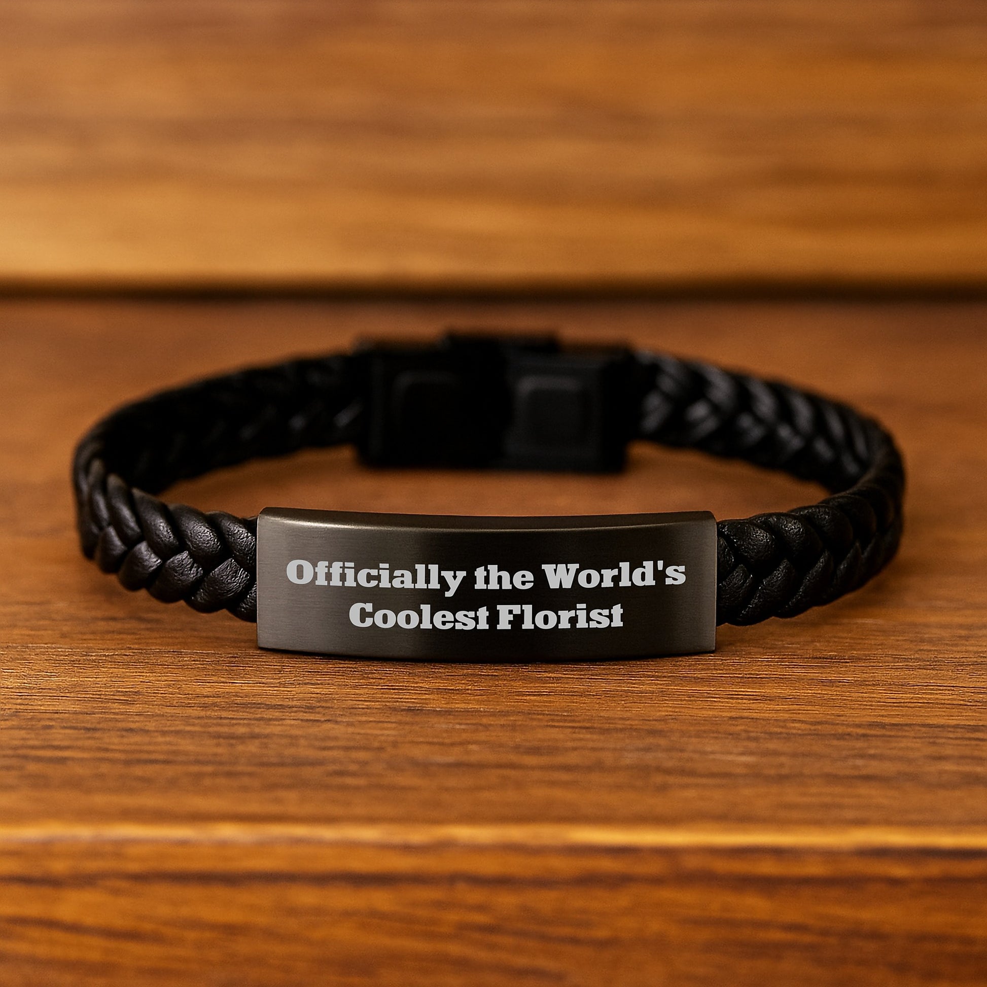 Cool Florist Gifts from Friends, Unique Interlaced Leather Bracelets for Florists, Christmas Unique Gifts for Men Women - Image 2