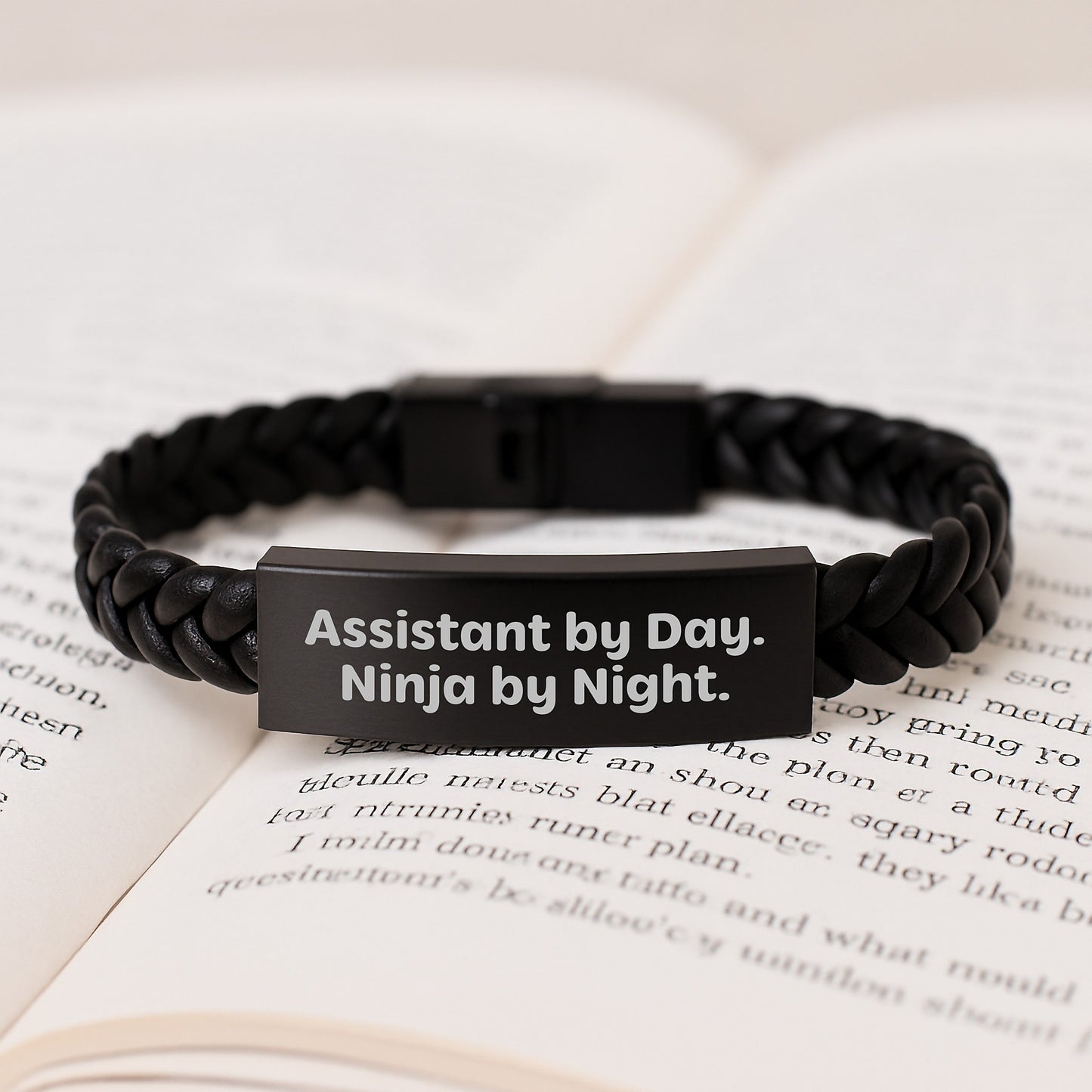 Funny Assistant Gifts from Friends for Assistant - Interlaced Leather Bracelet for Graduation Unique Gifts - Image 3
