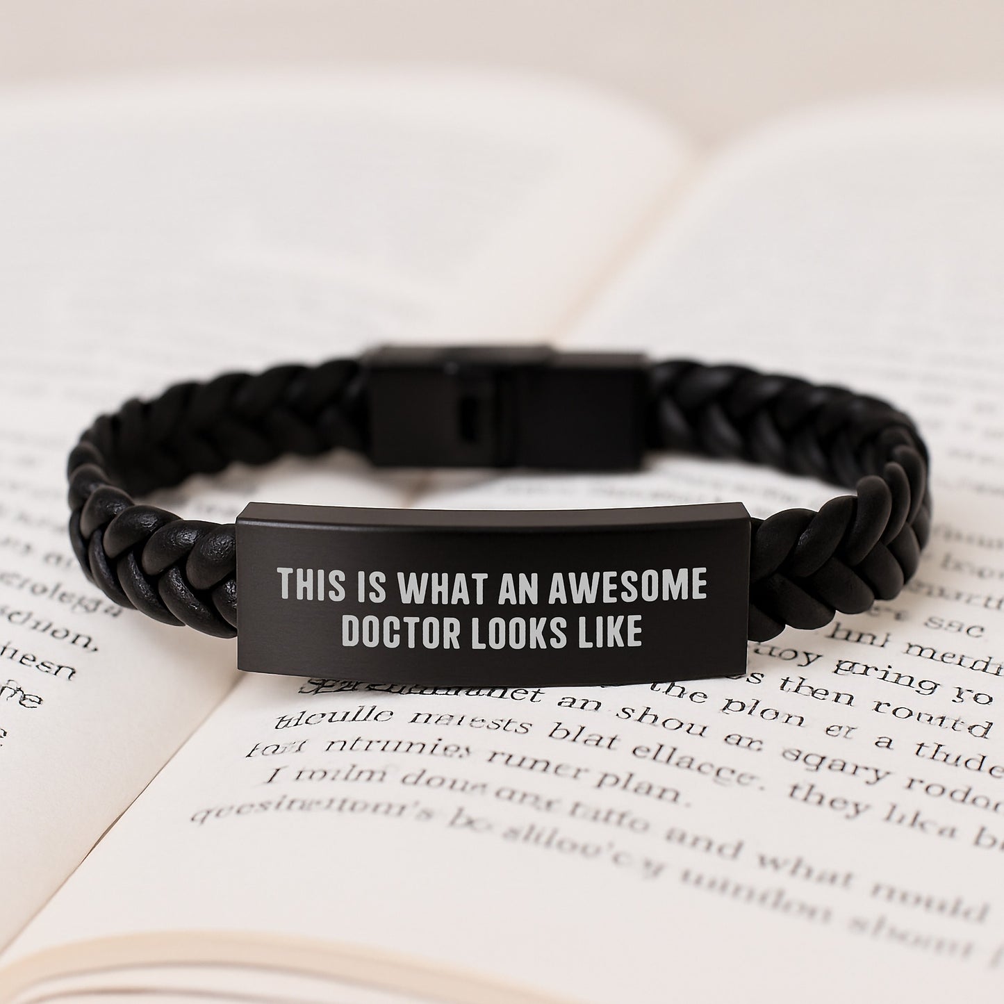 Unique Interlaced Leather Bracelet Gifts from Men to Awesome Doctors on Valentine's - Funny Quote - Image 3