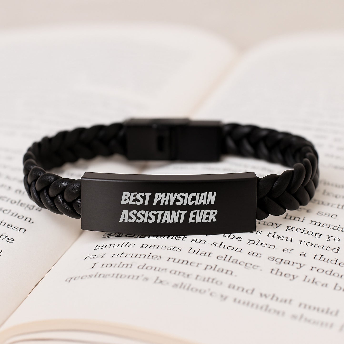 Physician Assistant Keepsake Leather Bracelet for Him Birthday Gift - Image 3