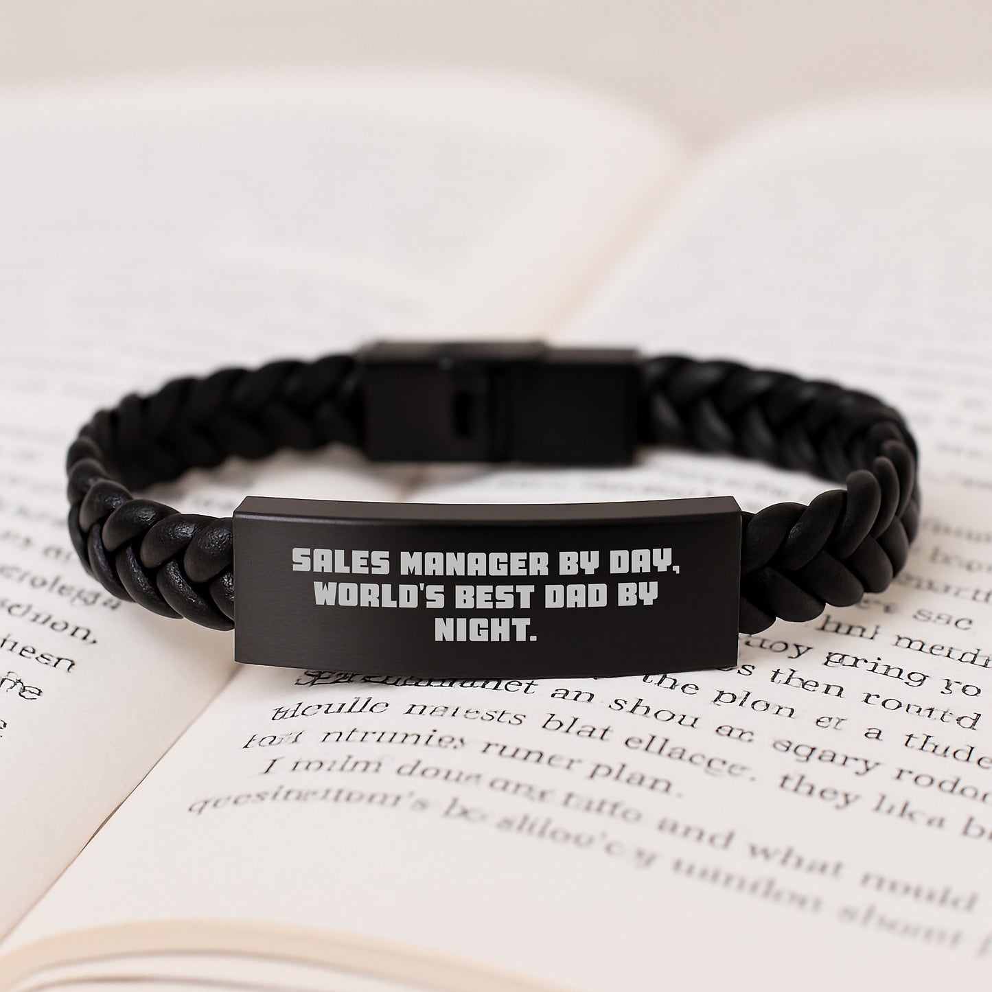 Bold Sales Manager Interlaced Leather Bracelet for Friends Birthday Gift - Image 3