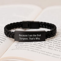 Load image into Gallery viewer, Funny Oral Surgeon Interlaced Leather Bracelet, Gifts from Men to Oral Surgeon, Valentine's Unique Gifts for Oral Surgeon - Image 3
