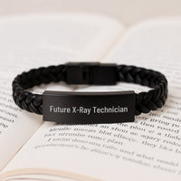 Load image into Gallery viewer, Gifts from Friends or Family for Future X-Ray Technician - Funny Interlaced Leather Bracelet for X-Ray Technician on Valentine's - Image 3
