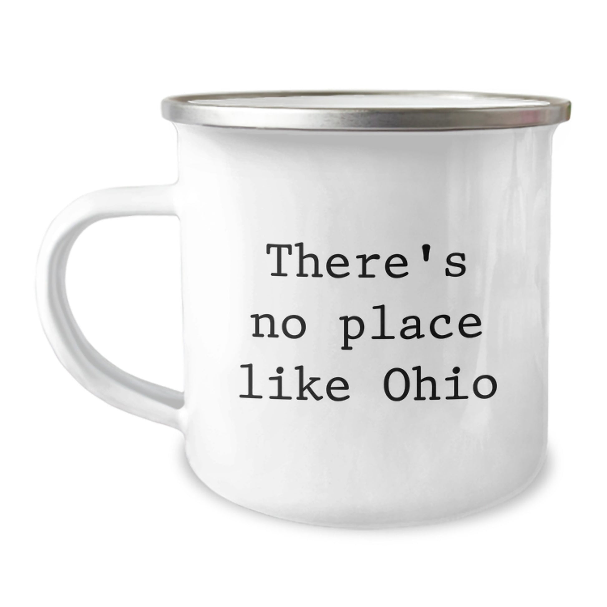 Funny Ohio Gifts for Friends from Ohio, Ohio Camping Mug, 'There's No Place Like Ohio', Graduation Unique Gifts for Men - Image 1