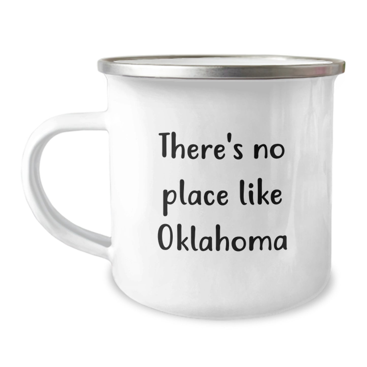 Oklahoma Camping Mug, Gifts for Oklahoma Men from Friends, Funny 'There's No Place Like Oklahoma' Quote, Best Graduation Unique Gifts - Image 1