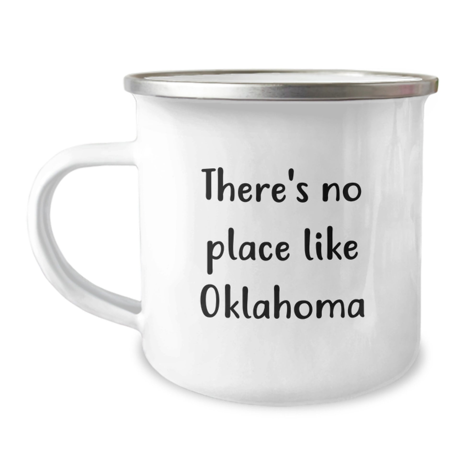 Oklahoma Camping Mug, Gifts for Oklahoma Men from Friends, Funny 'There's No Place Like Oklahoma' Quote, Best Graduation Unique Gifts - Image 1