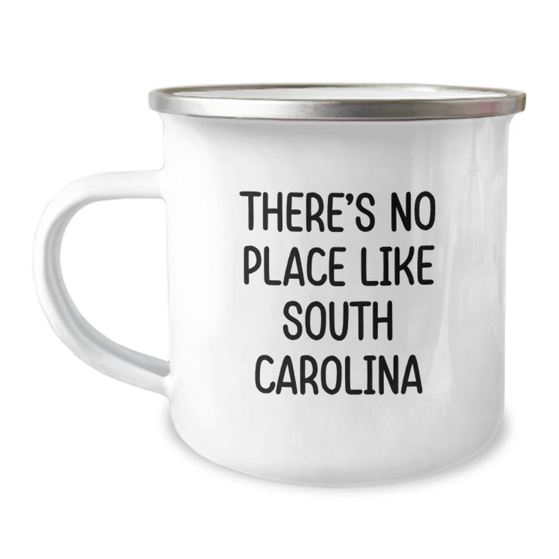 South Carolina Gifts for Men - Funny Quote 'There's No Place Like South Carolina' Camping Mug for Friends and Family - Image 1