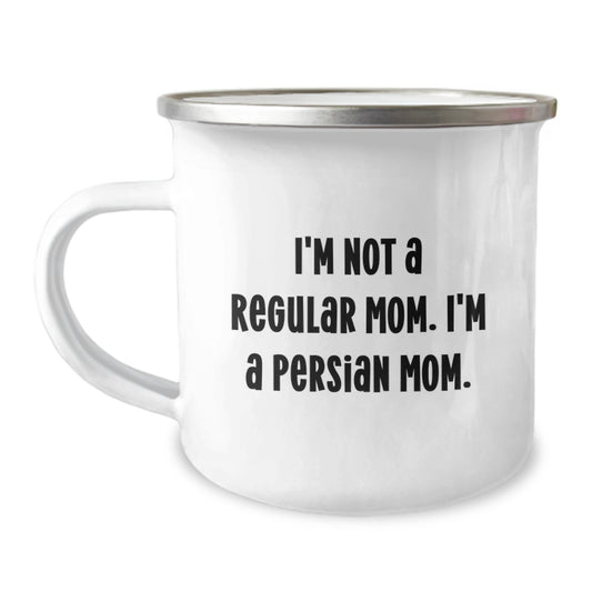 Funny Persian Cat Camping Mug Gifts from Mom for Persian Cat Enthusiasts on Valentine's - Image 1