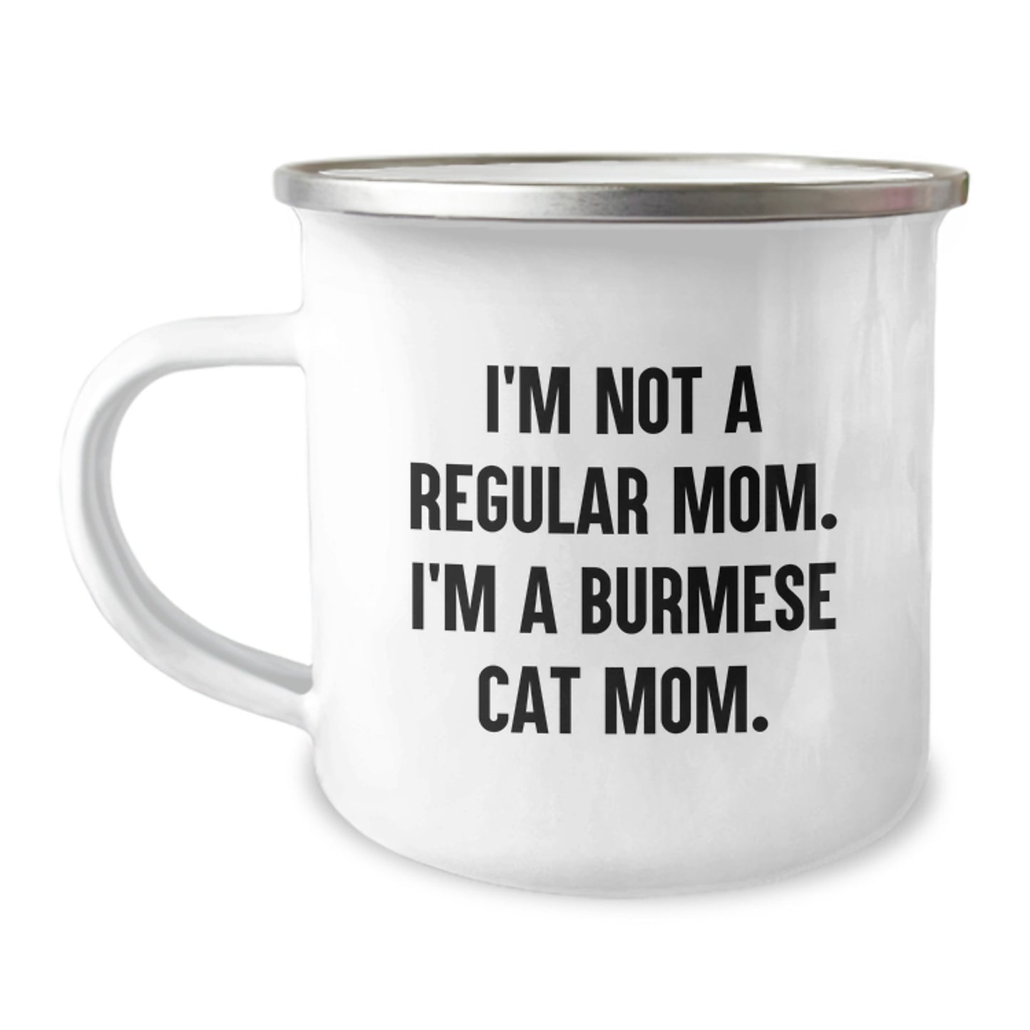 Burmese Cat Mom Funny Gifts from Mom, Unique Burmese Cat Camping Mug for Women, Funny Graduation Unique Gifts from Mom to Daughter - Image 1