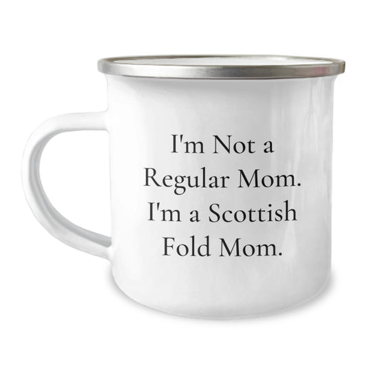 Scottish Fold Cat Lovers Funny Camping Mug Gifts from Friends for Mom's Christmas Unique - Image 1