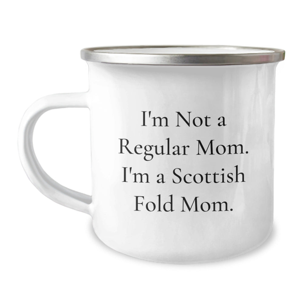 Scottish Fold Cat Lovers Funny Camping Mug Gifts from Friends for Mom's Christmas Unique - Image 1