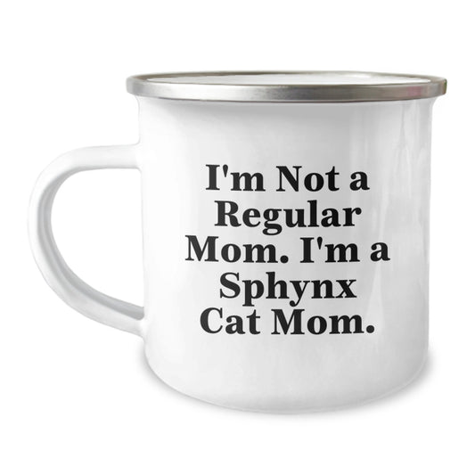 Funny Sphynx Cat Camping Mug Gifts from Friends and Family, Perfect for Sphynx Cat Moms and Dads Who Are Not Regular Moms - Unique Graduation Gift for Sphynx Cat Enthusiasts - Image 1