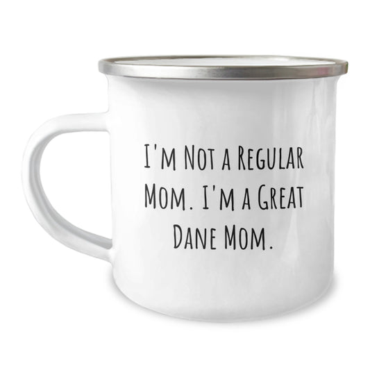 Funny Great Dane Dog Mom Camping Mug Gifts from Family, Friends, or Coworkers for Graduation Unique Gifts - Image 1